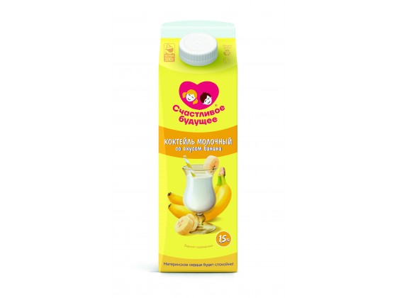 Коктейль молочный со вкусом банана